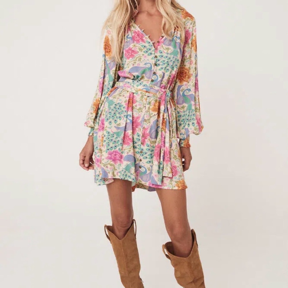 NWT Spell Boheme Floral Multicolor Women's Dress